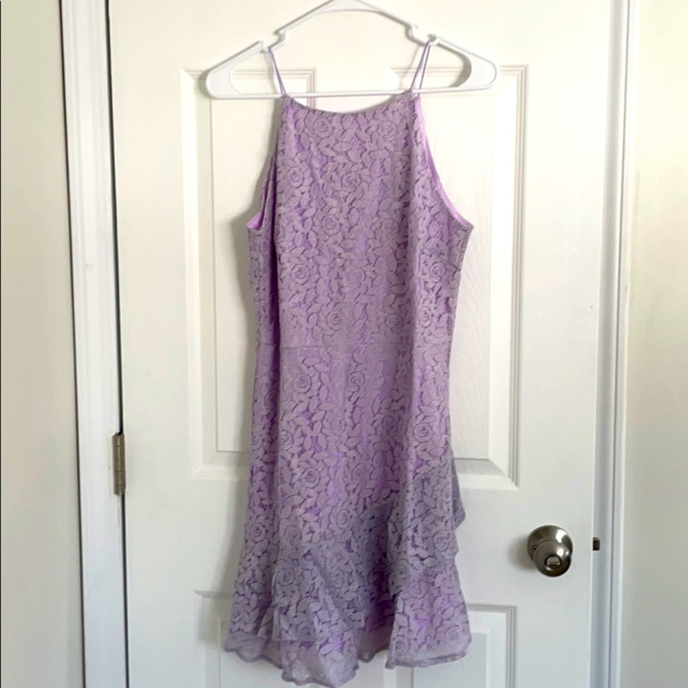 Lavender lace dress